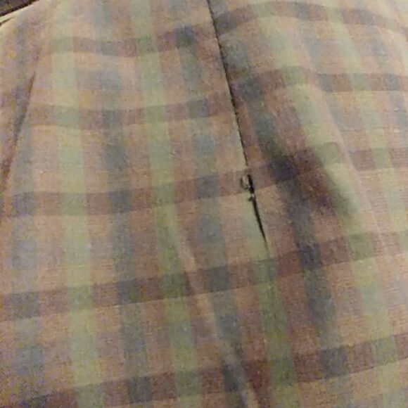 Vintage 60s Seaton Hall Plaid Cotton Pencil Skirt - Picture 8 of 8